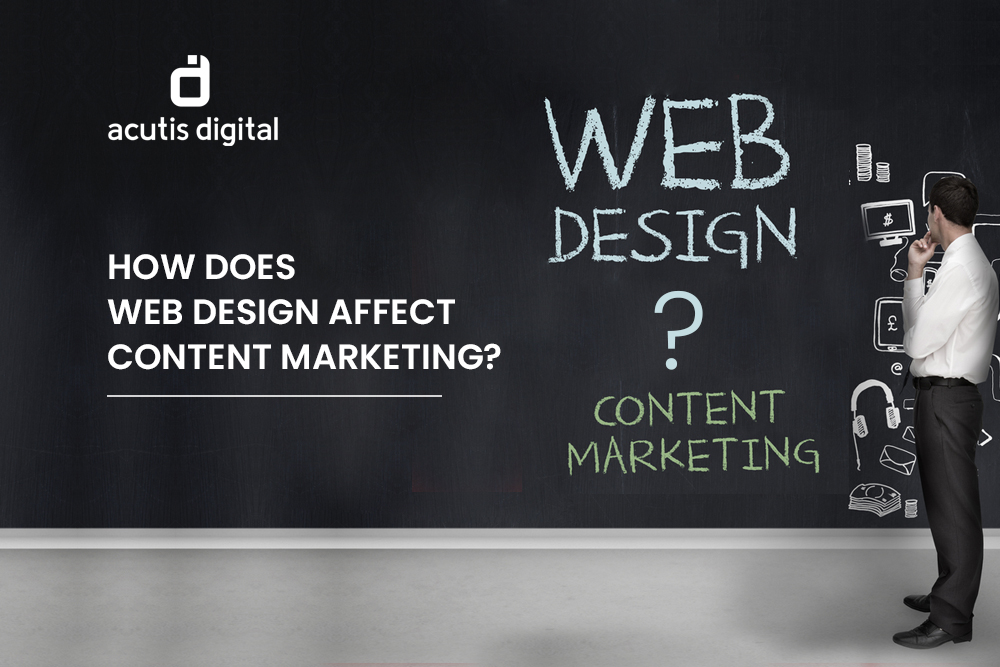 How does web design affect content marketing?